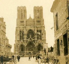Kathedrale von Reims, Reims, Nordfrankreich, um 1914-1918