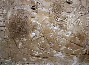 Relief aus dem Grab von Ramose, Luxor, Ägypten, 14. Jahrhundert v. Chr.
