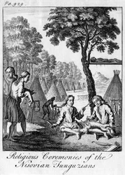 Religiöse Zeremonien der Nisovian Tunguzians, ca. 1748