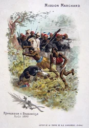 Unterdrückung in Brazzaville, August 1896