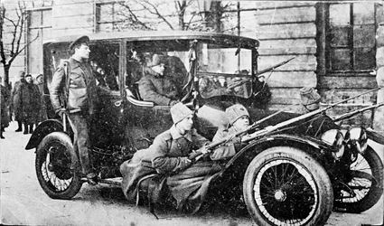 Revolutionswachen in Petrograd, Russland, Russische Revolution, 1917