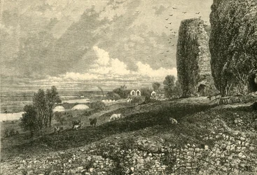 Rhuddlan Castle und Sümpfe, 1898