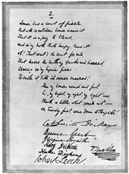 Reimbrief von Charles Dickens an Mark Lemon