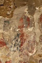 Ribelles. Die Kirche. Innenraum. Die Apsis. Die Wandmalereien. Detail. Romanik.