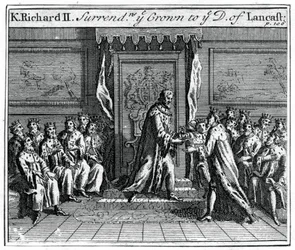 Richard II. von England gibt seine Krone ab, 1399