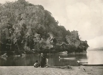 Flusslandschaft - Die zweite Engstelle, nahe Bhamo, 1900