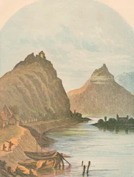 Rolandseck und das Kloster Nonnenwerth, 1864