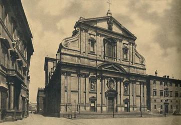Fassade der Kirche des Gesù, von Giacomo della Porta, 1910