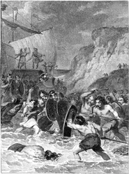 Römische Invasion in Britannien, 55-54 v. Chr., ca. 1820