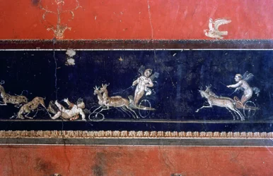 Römisches Wandgemälde, Haus der Vettii, Pompeji, Italien