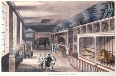 Königliche Menagerie, Exeter Change, Strand, London, um 1820