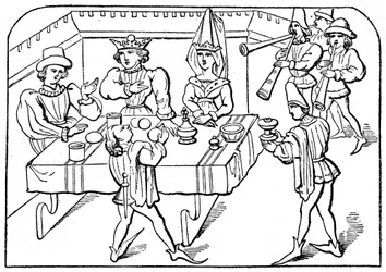 Königliches Bankett, 15. Jahrhundert, 1910