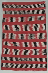 Teppich mit Diamantstreifen, ca. 1890-1900