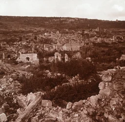 Ruinen, Anizy-le-Château, Nordfrankreich, ca. 1914-ca. 1918