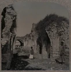 Ruinen der Kreuzfahrerkirche, Ramleh, um 1900
