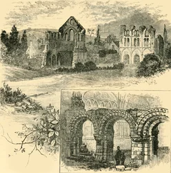 Ruinen der Wenlock Priory, 1898