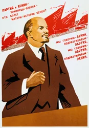 Russisches Kommunistische Partei Plakat, 1940