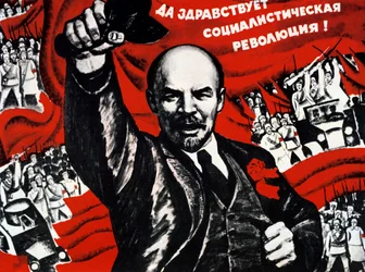 Russisches Kommunistische Partei Plakat
