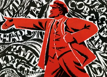 Russisches kommunistisches Parteiplakat, 20. Jahrhundert