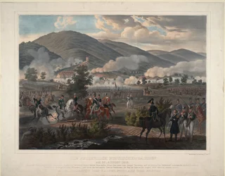 Russisches Leibgarderegiment in der Schlacht bei Kulm am 29. August 1813, ca. 1813