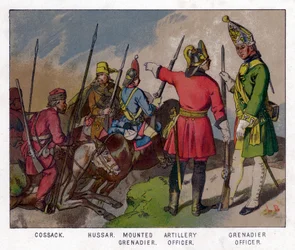 Russische Soldaten von 1760, 19. Jahrhundert