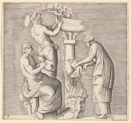 Opfer eines Schwans, veröffentlicht ca. 1599-1622