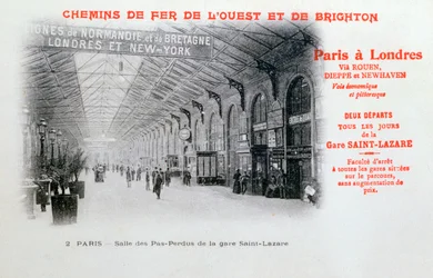 Bahnhof Saint-Lazare, Paris, um 1900