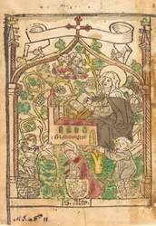 Heiliger Alto, Heilige Brigida und die Gründer des Mariamünsters, um 1500