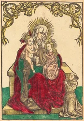 Heilige Anna, die Madonna und das Kind und ein Franziskanermönch