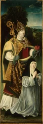 Heiliger Augustinus und eine Augustiner-Chorfrau