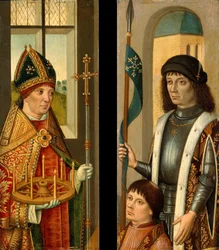 Heiliger Donatian, Heiliger Victor präsentiert einen Spender