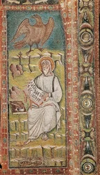 Heiliger Johannes der Evangelist. Byzantinisches Mosaik. 6. Jahrhundert