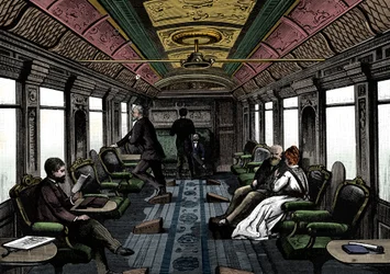 Salonwagen des Orient-Express, ca. 1895