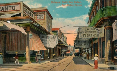 San Rafael Straße, Havanna, Kuba, ca. 1910