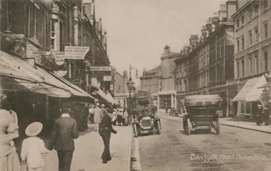 Sandgate Road, Folkestone, spätes 19. - frühes 20. Jahrhundert