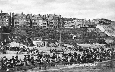 Strand und Marina, Boscombe, Bournemouth, Dorset, frühes 20. Jahrhundert