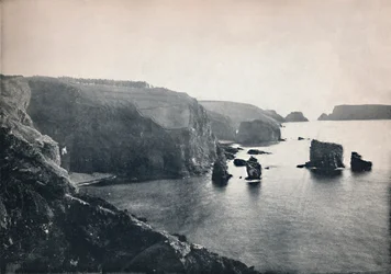 Sark - Les Autelets Felsen, 1895