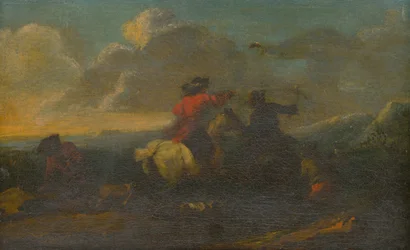 Szene aus der Kalvarienbergschlacht