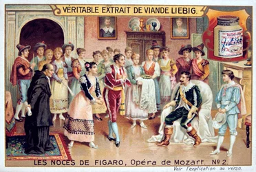 Szene aus Mozarts Oper Die Hochzeit des Figaro, 1786 1905