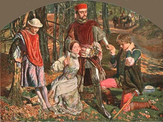 Szene aus Die zwei Herren aus Verona, 1851, ca. 1902