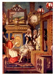 Szene aus einem französischen Gericht, 19. Jahrhundert