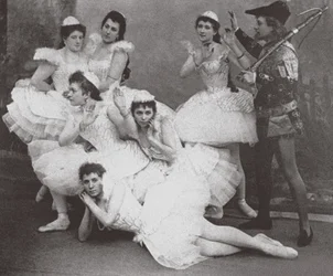 Szene aus dem Ballett Schwanensee, Mariinsky-Theater, 1895