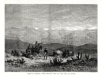 Szene in Bolivien, 1877