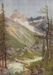 Szene in den Rocky Mountains, 1924