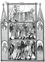 Szenen aus der Geschichte von Fauvel, 15. Jahrhundert, 1870