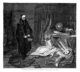 Seni betrachtet den Leichnam von Wallenstein, 1864