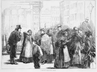 Dienstbotenvermittlungsbüro, Berlin, Deutschland, 1874