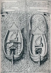 Feuerschiff des 17. Jahrhunderts, ca. 1660