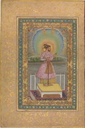 Shah Jahan auf einer Terrasse, 1627