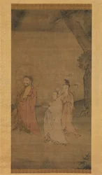 Shakyamuni kommt von den Bergen herab, spätes 13. bis frühes 14. Jahrhundert